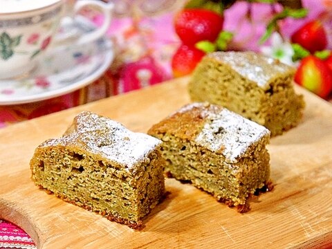 食べすぎ注意！トースターde絶品抹茶チーズケーキ♪